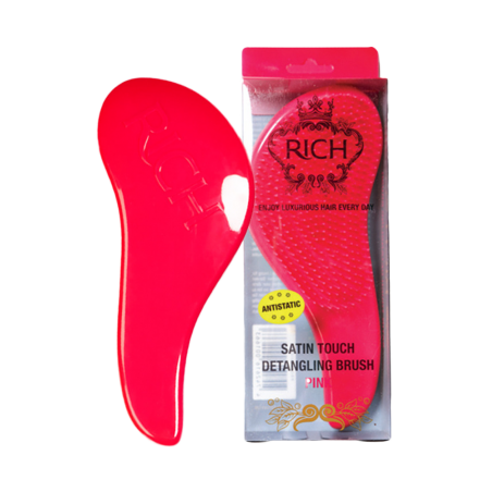 RICH Pure Luxury Satin Touch Detangling Brush Pink
