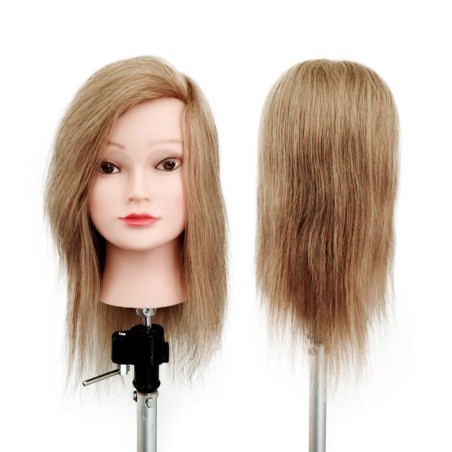 Salonshop Mannequin Head Brunette Hair 40 cm