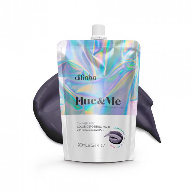 DIFIABA Hue&Me Moonlight Gray Color Depositing Mask 200 ml