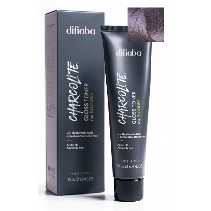 DIFIABA Charcolite Gloss Toners For Blondes Violet Ash 8.21 VA 90 ml