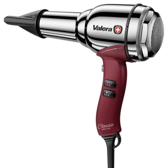 VALERA Classic 1955 Professional Steel Hair Dryer Burgundy/Chrome