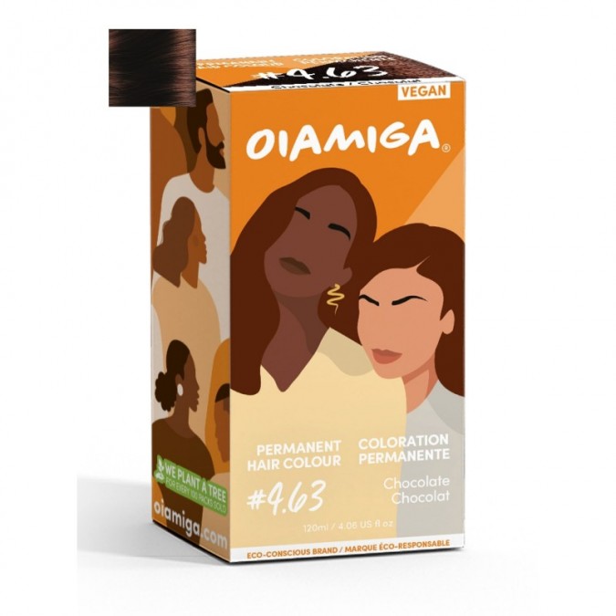 OIAMIGA Permanent Hair Colour Chocolate 120 ml