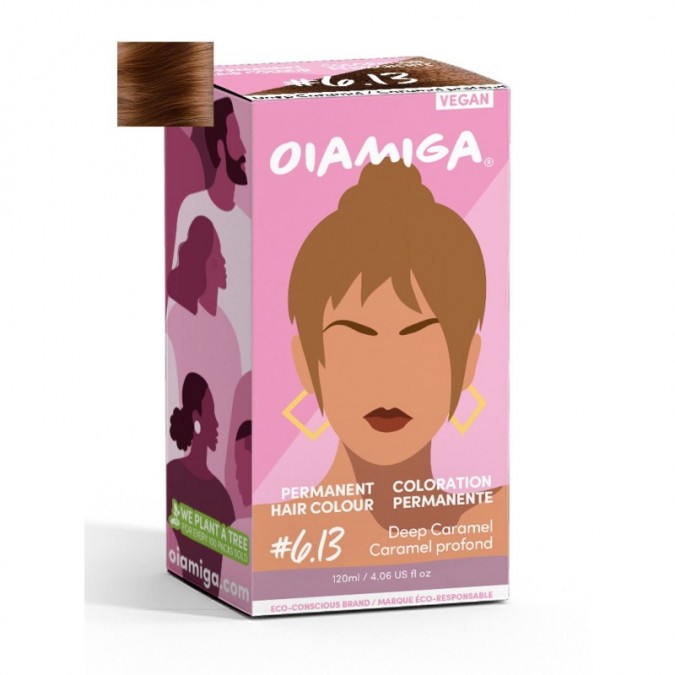 OIAMIGA Permanent Hair Colour Deep Caramel 120 ml