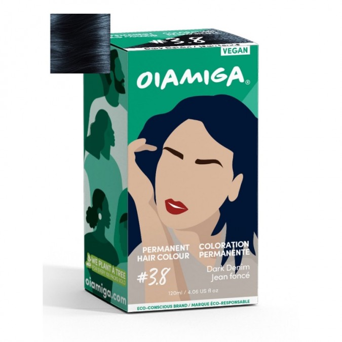 OIAMIGA Permanent Hair Colour Dark Denim 120 ml