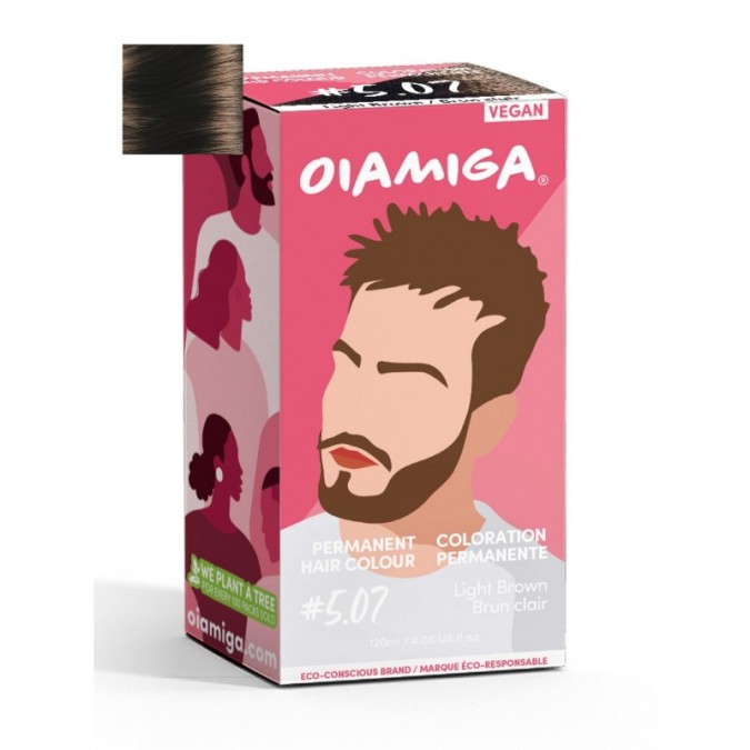 OIAMIGA Permanent Hair Colour Light Brown 120 ml