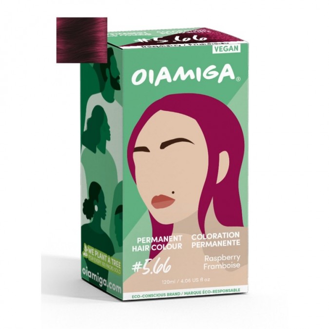 OIAMIGA Permanent Hair Colour Raspberry 120 ml