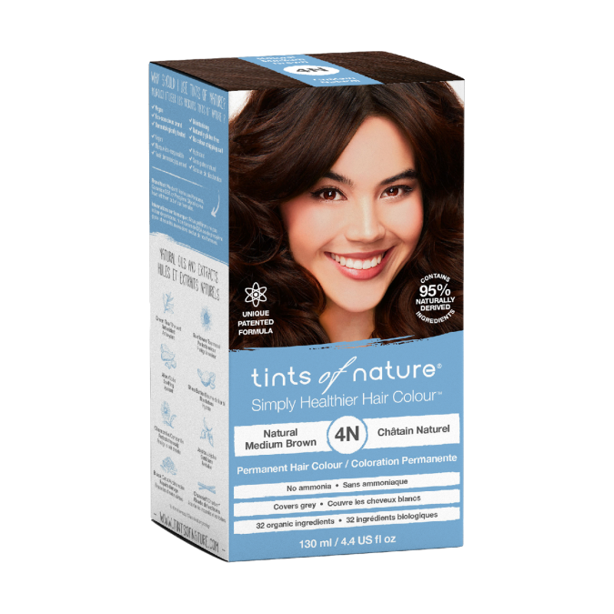 TINTS OF NATURE T4N Natural Medium Brown 130 ml
