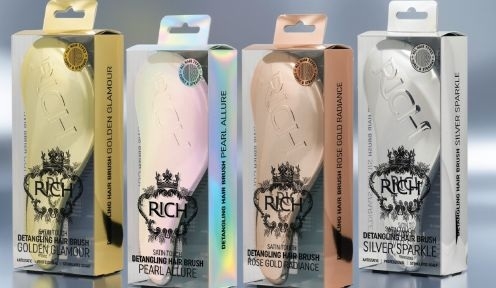 Tyylikäs antistaattinen hiusharja Rich Pure Luxury
